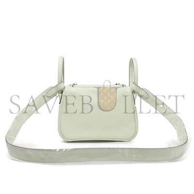 HERMES MASTER MINI LINDY 20 VERT FIZZ SWIFT PALLADIUM HARDWARE (19*12.5*9cm)